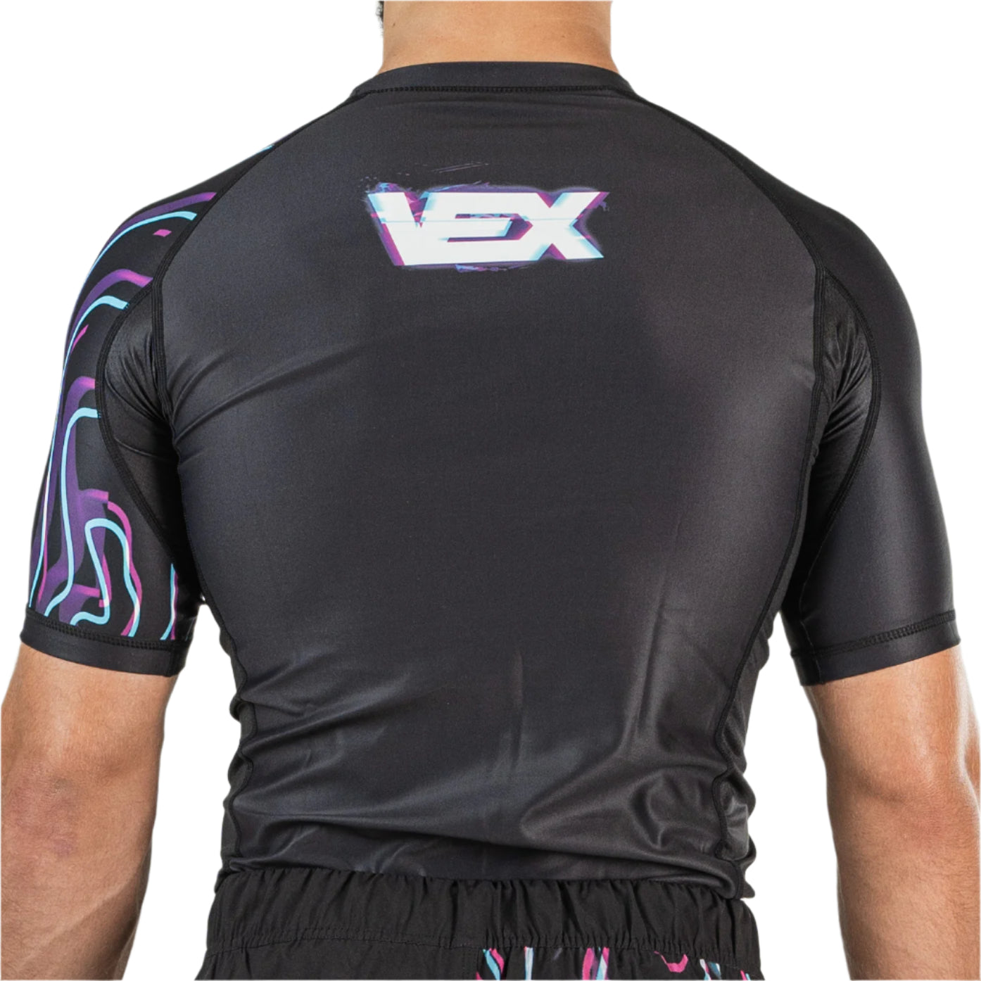 NEON WARP SHORT SLEEVE RASH GUARD