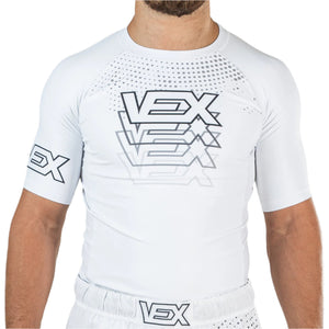 MIRAGE (WHITE) SHORT SLEEVE RASH GUARD