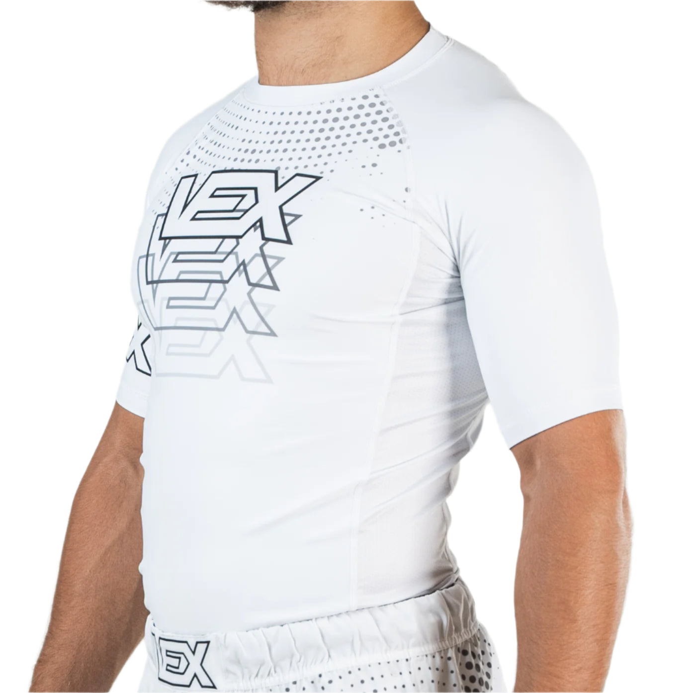 MIRAGE (WHITE) SHORT SLEEVE RASH GUARD