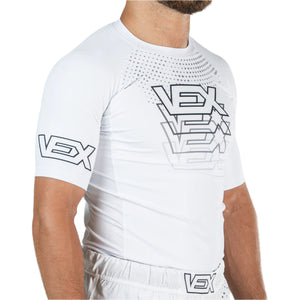 MIRAGE (WHITE) SHORT SLEEVE RASH GUARD