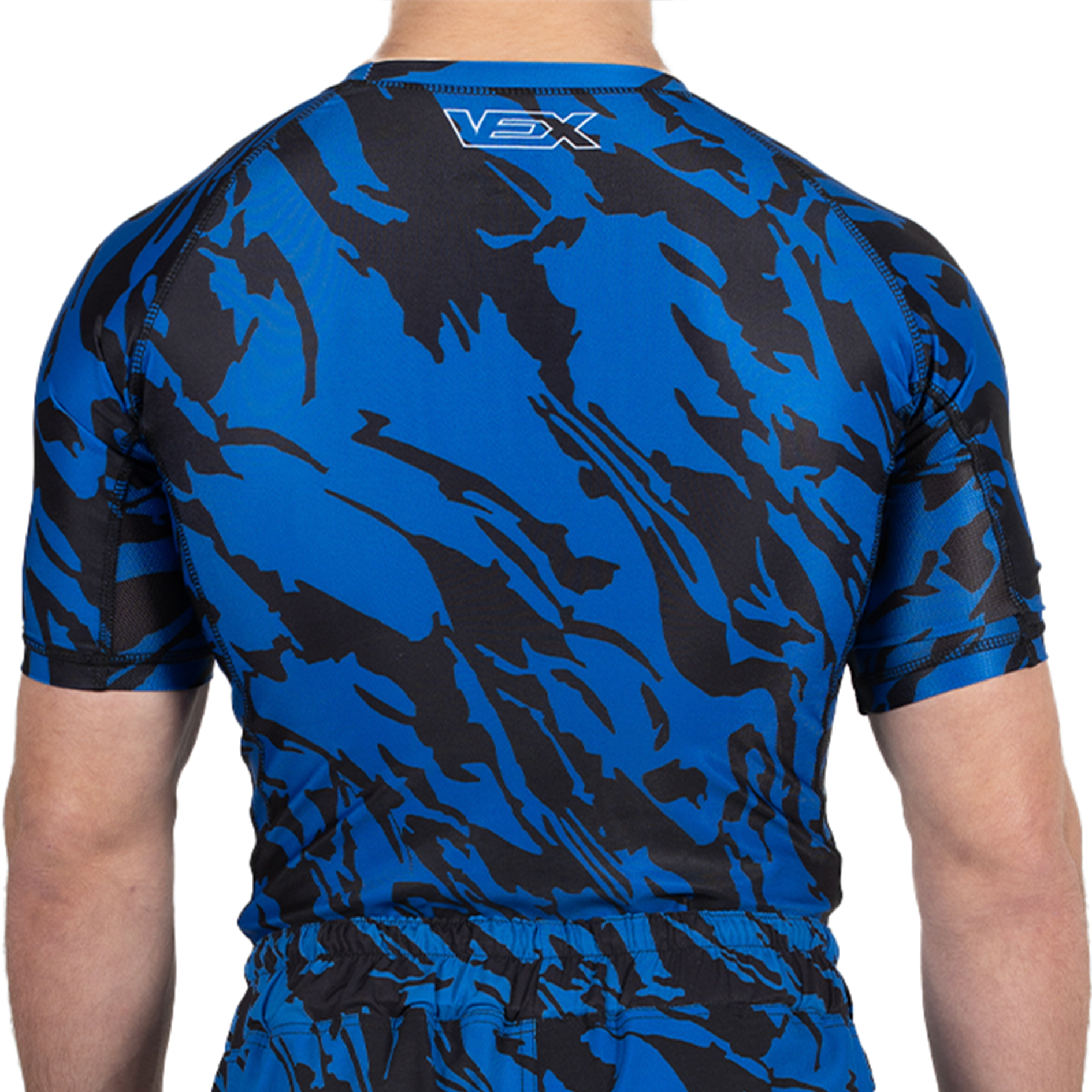 WARFARE Series Short Sleeve Rash Guard (BLUE TIGER)