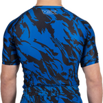 Load image into Gallery viewer, WARFARE Series Short Sleeve Rash Guard (BLUE TIGER)
