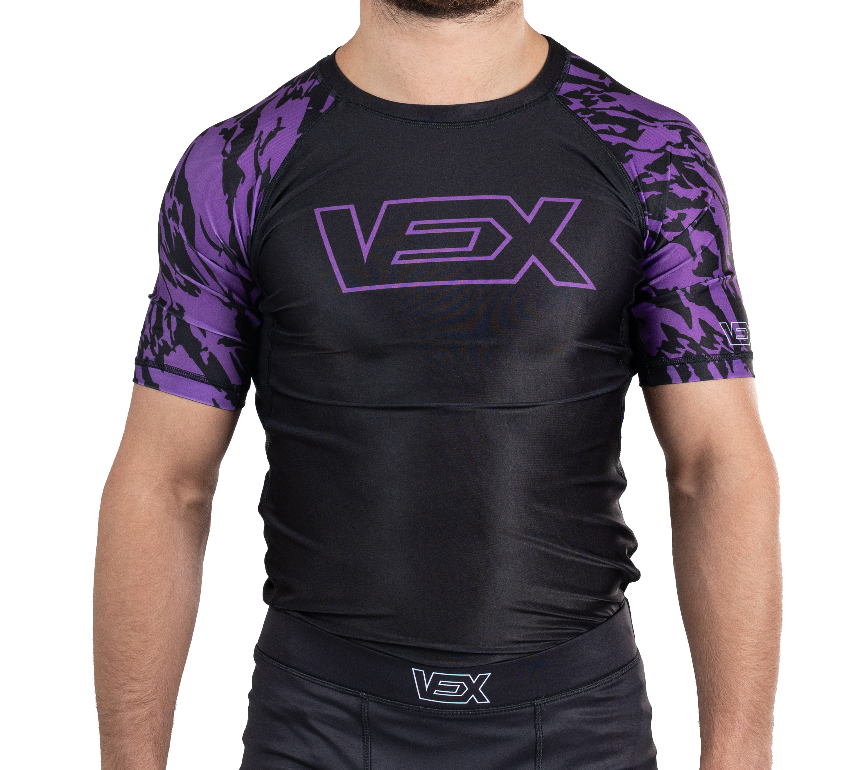 VEX Short Sleeve Competition Rash Guard (PURPLE BELT)